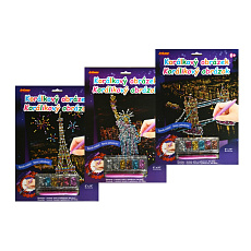 SMT Creatoys Korálkový obrázek duhový A4 23x32cm 3 druhy