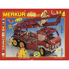 MERKUR - Stavebnice Merkur Fire Set, 708 dílů, 20 modelů MERKUR - Stavebnice Merkur Fire Set, 708 dílů, 20 modelů