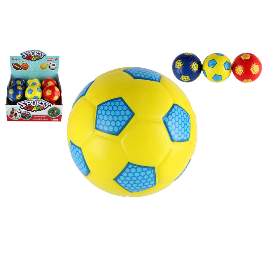 Teddies Míč fotbalový malý pěna 11cm 3 barvy Teddies Míč fotbalový malý pěna 11cm 3 barvy