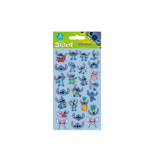 Samolepky Lilo a Stitch modré 25ks ve fólii
