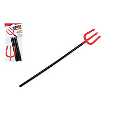Vidle čertovské skládací plast 110cm na kartě 17x41cm karneval Vidle čertovské skládací plast 110cm na kartě 17x41cm karneval