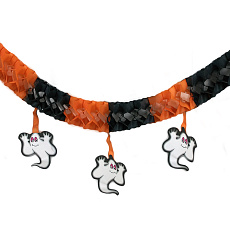 Rappa Girlanda Halloween duch papírová 3 m Rappa Girlanda Halloween duch papírová 3 m