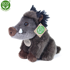Rappa Plyšový divočák sedící 18 cm ECO-FRIENDLY