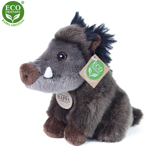Rappa Plyšový divočák sedící 18 cm ECO-FRIENDLY
