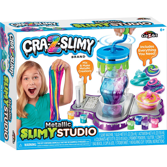Mac Toys Cra-Z-Slimy Továrna  na výrobu slizu - metalické barvy