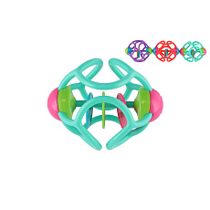 Teddies Chrastítko/Kousátko míček plast 12cm 3 barvy
