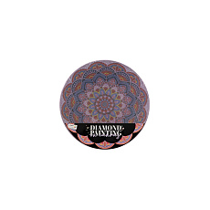 Diamantové malování mandala - květina fialová průměr 30cm s doplňky ve fólii Diamantové malování mandala - květina fialová průměr 30cm s doplňky ve fólii