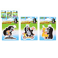 Magnet 3D Krtek plast 7,5cm 3 druhy