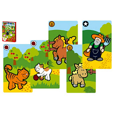 Teddies Černý Petr Moje první zvířátka společenská hra - karty v papírové krabičce MPZ 6x9cm