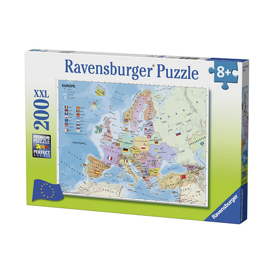 Ravensburger Mapa Evropy 200 dílků Ravensburger Mapa Evropy 200 dílků