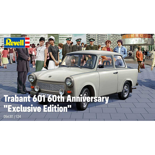 Revell Gift-Set auto 05630 - 60th Anniversary Trabant 601 (1:24) Revell Gift-Set auto 05630 - 60th Anniversary Trabant 601 (1:24)