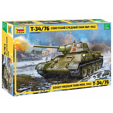 Zvezda Model Kit tank 3686 - T-34/76 mod.1942 (1:35) Zvezda Model Kit tank 3686 - T-34/76 mod.1942 (1:35)