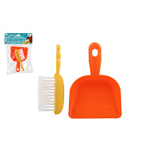 Uklízecí sada/uklízečka plast smetáček + lopatka v sáčku 20,5x29cm