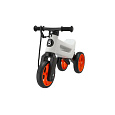 Odrážedlo FUNNY WHEELS Rider SuperSport bílé/oranž. 2v1+popruh,výš.sedla28/30cm nos.25kg 18m+v sáčku