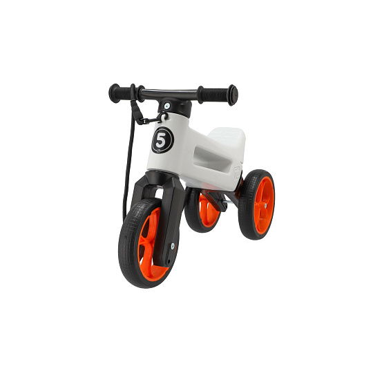 Odrážedlo FUNNY WHEELS Rider SuperSport bílé/oranž. 2v1+popruh,výš.sedla28/30cm nos.25kg 18m+v sáčku Odrážedlo FUNNY WHEELS Rider SuperSport bílé/oranž. 2v1+popruh,výš.sedla28/30cm nos.25kg 18m+v sáčku