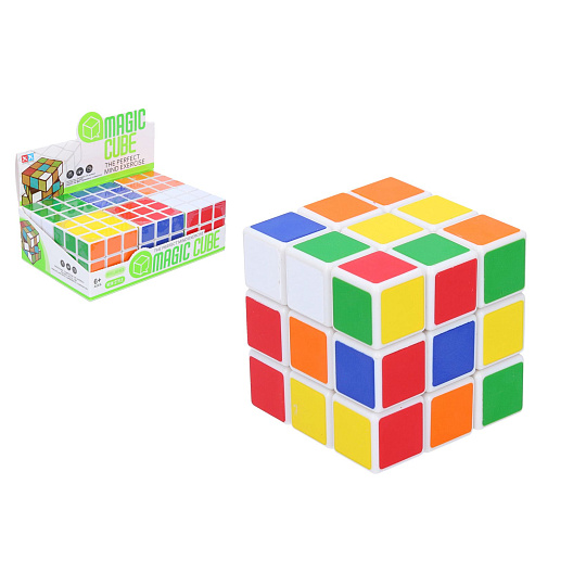 Wiky Kostka hlavolam 3x3x3 plast ve fólii 6x6x6cm
