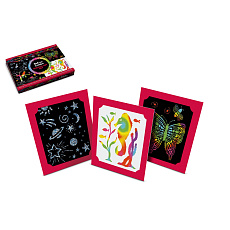 Škrabací obrázky 14x21,5cm v krabici 35x25x4cm Škrabací obrázky 14x21,5cm v krabici 35x25x4cm