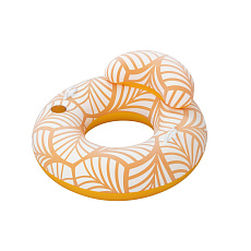 Bestway Nafukovací kruh/křeslo s úchyty Comfort Plush Deluxe, 118x117cm