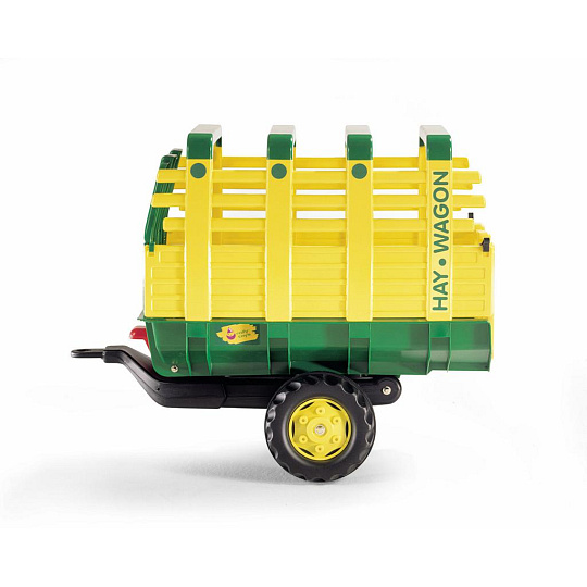 ROLLYTOYS Vlečka na seno za traktor 1osá "Hay Wagon"- zelenožlutá