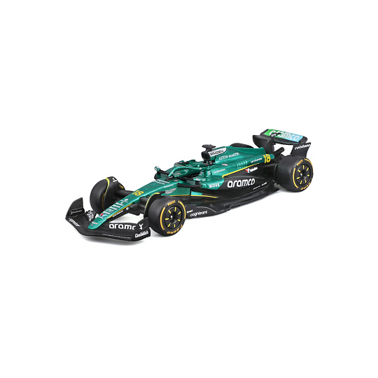 Bburago - RACE Formula F1, Aston Martin AMR25 (2025), #18 Lance Stroll, 1:43 Bburago - RACE Formula F1, Aston Martin AMR25 (2025), #18 Lance Stroll, 1:43