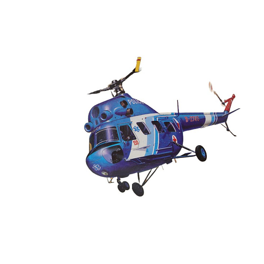 Směr modely plastové Vrtulník Mi 2 - Policie   1:48