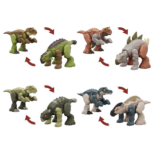 Mattel Jurassic World DINOSAURUS S TRANSFORMACÍ 2 V 1 ASST