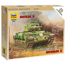 Zvezda Wargames (WWII) tank 6171 - British Tank "Matilda II" (1:100)