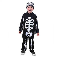 Rappa Dětský kostým kostlivec s čepicí (M) e-obal