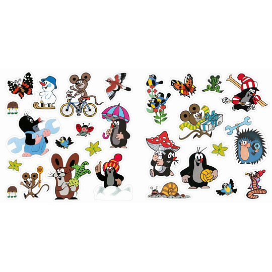 Akim Giochi Preziosi Samolepkové obrázkové album "Hraj si se samolepkami"- Krtek 1