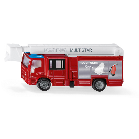 SIKU Super - Hasiči Magirus Multistar s teleskopickou plošinou