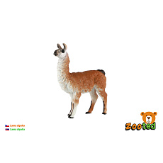 Lama alpaka zooted plast 12cm 