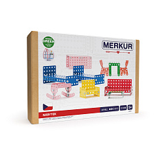 MERKUR - Stavebnice Merkur - Příslušenství k domečku pro panenky - nábytek, 219 dílků