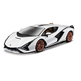 Bburago - Auta HOBBY, Lamborghini Sián FKP 37, bílá, 1:18