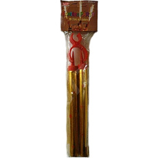 Rappa Fontána párty zlatá s držákem na láhev 35 sek 15 cm 2 ks