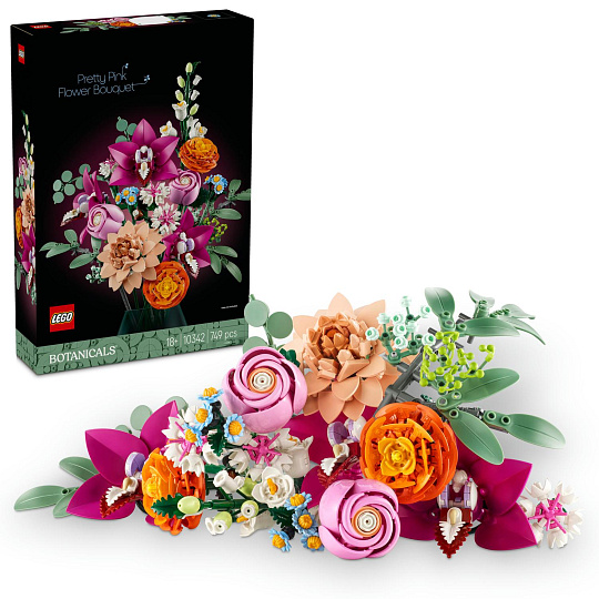 LEGO Botanicals 10342 Krásná kytice růžových květin