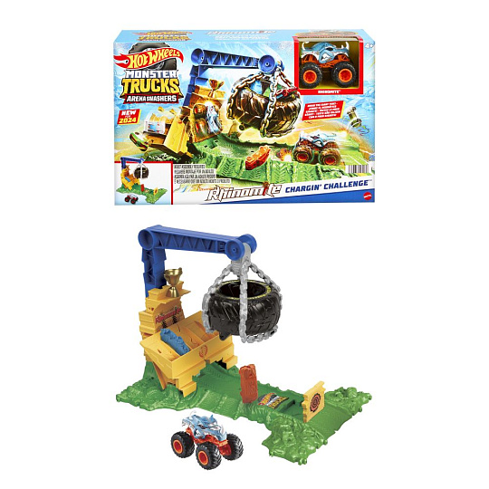 Hot Wheels MONSTER TRUCKS ARÉNA: VÝZVA PRO RHINOMITA HERNÍ SET
