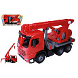 Lena Auto jeřáb Giga Trucks plast 70cm 3-osý Mercedes Actros v krabici