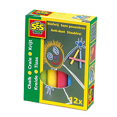 SES Barevné křídy 12x