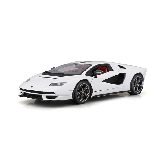 Bburago - Auta HOBBY, Lamborghini Countach LPI 800-4, bílá, 1:24