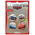 set 4ks odznaky CARS