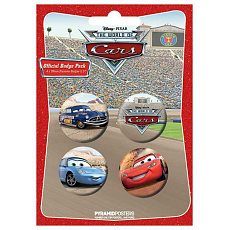 set 4ks odznaky CARS