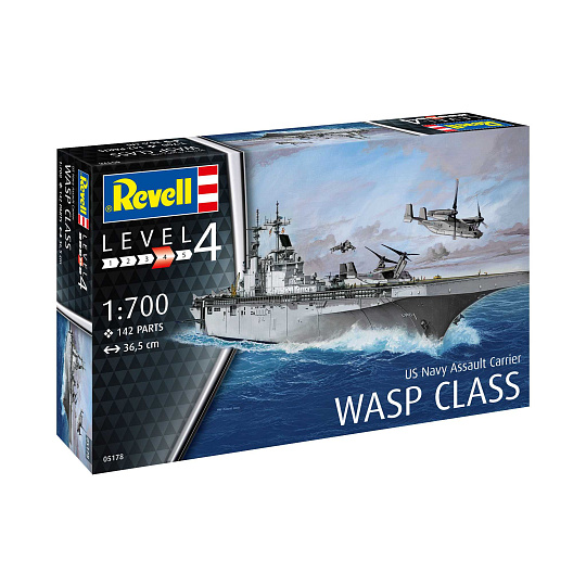 Revell Plastic ModelKit loď 05178 - Assault Carrier USS WASP CLASS (1:700)