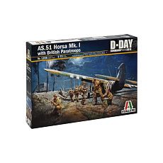 Italeri Model Kit letadlo 1356 - AS.51 HORSA Mk.I/II & British Paratr. (1:72)