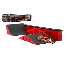 Skatepark - skateboard prstový šroubovací plast 9cm v krabici 44x10x18cm