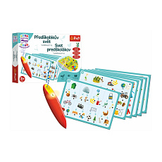 Malý objevitel Předškolákův svět + kouzelná tužka edukační společenská hra v krabici 33x23x6cm