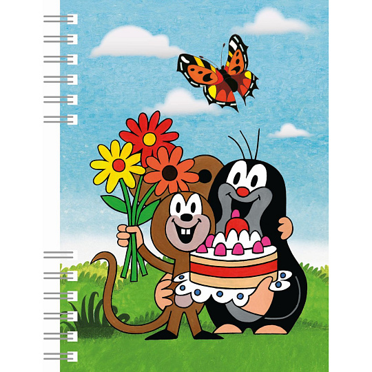 Akim Giochi Preziosi Zápisník A6 s kroužkovou vazbou - Krtek 4