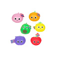 Teddies Míček ovoce mačkací antistresový silikonový 17cm 6 druhů