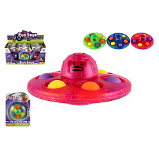 Teddies Spinner s bubble pops plast 8cm 3 barvy na kartě