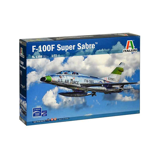 Italeri Model Kit letadlo 1398 - F-100F SUPER SABRE (1:72)