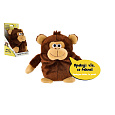 Teddies Opička Tonička opakující věty plyš 18cm na baterie se zvukem v krabici 12x20x10cm v sáčku